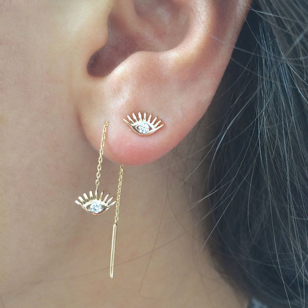 Evil Eye Maxi Stud Earring