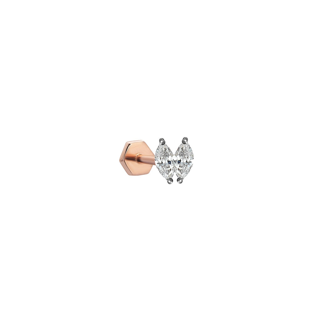 Duo Venus Drop Stud Piercing