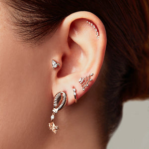 Shimmery Caterpillar Maxi Stud Piercing
