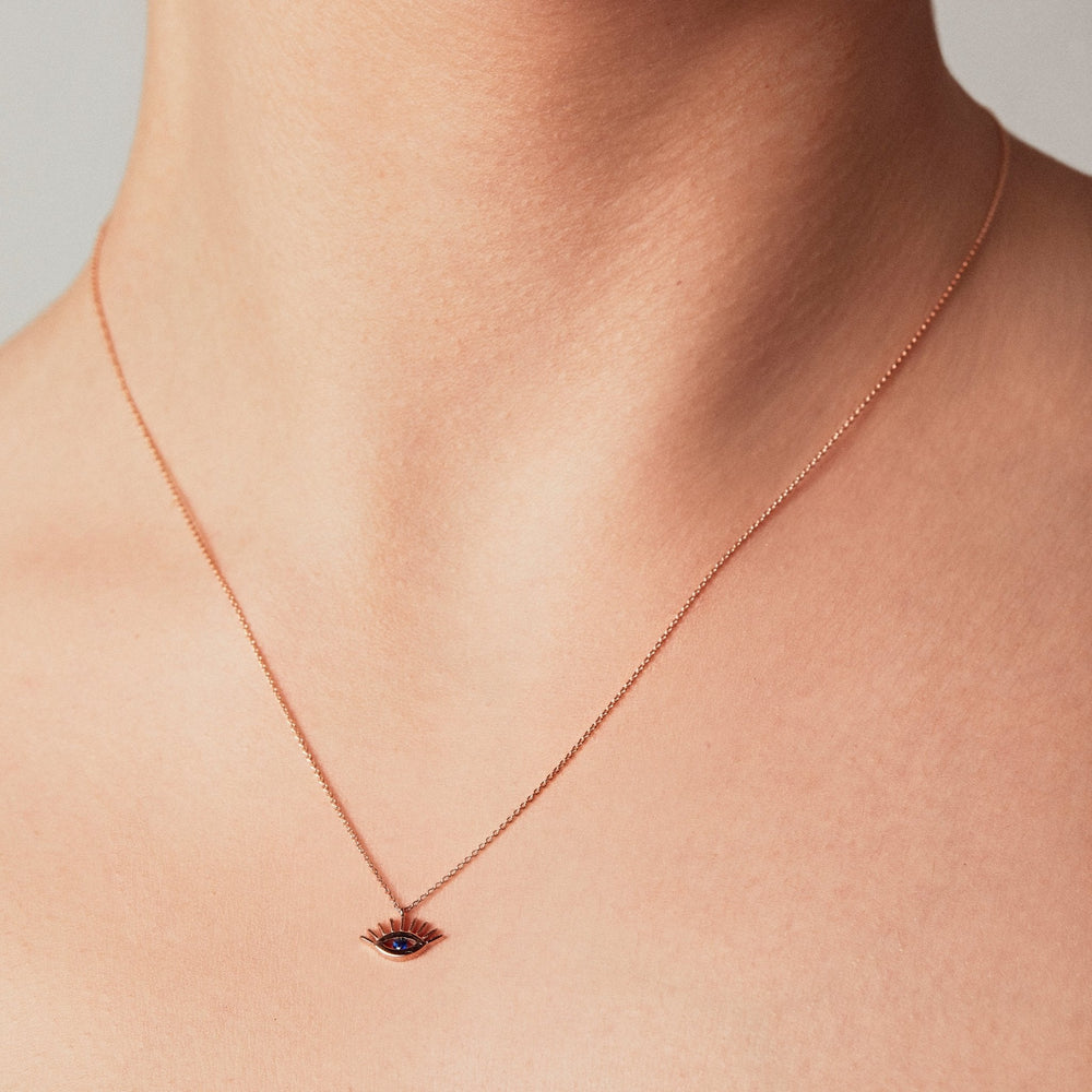 Evil Eye Mini Chain Necklace