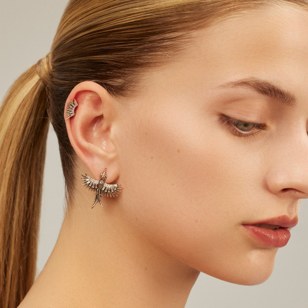 Midi Phoenix Stud Earring