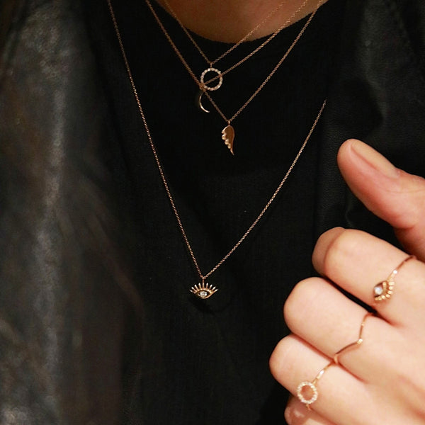 Evil Eye Mini Chain Necklace