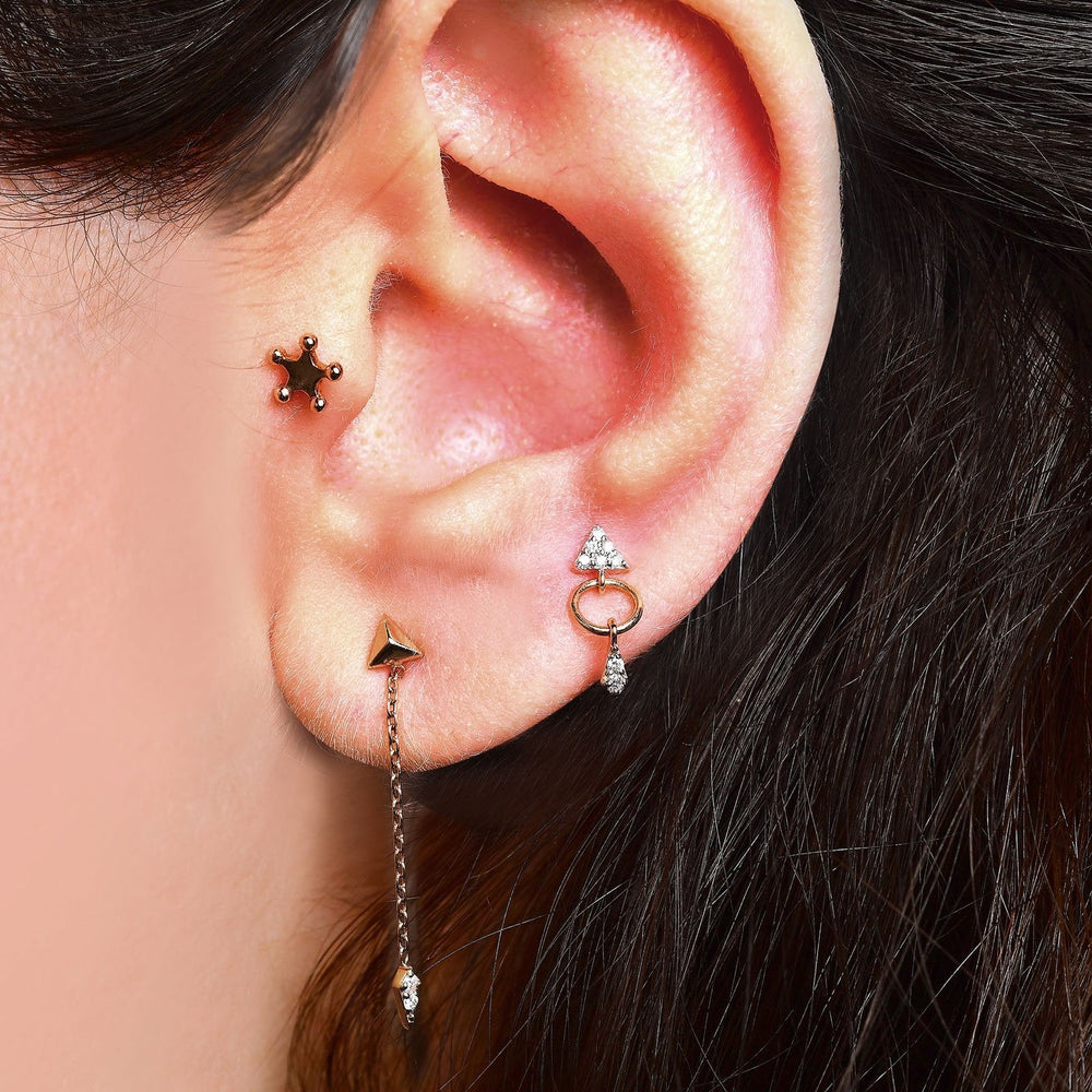 Simply Sheriff Star Stud Piercing