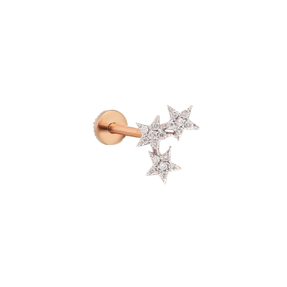Triple Stars Pavé Piercing