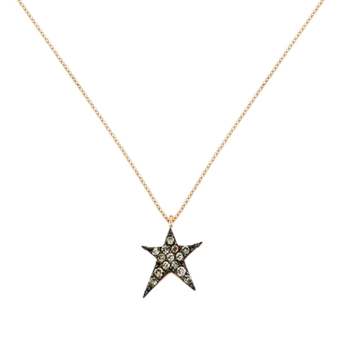 Maxi Pave Struck Star Necklace