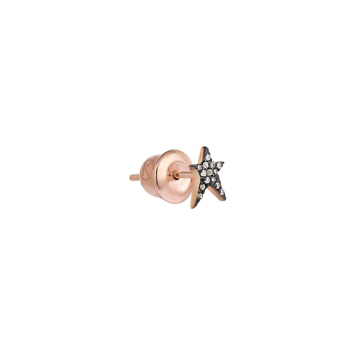 Mini Pave Struck Star Stud Earring
