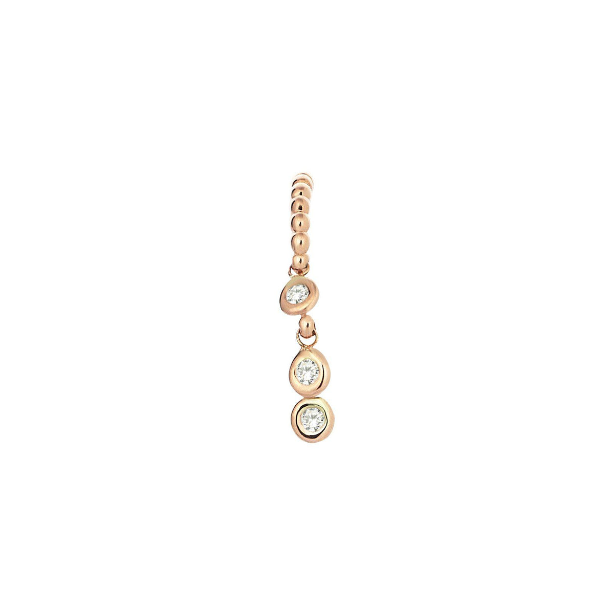 Lumiere Solitaire Hoop Earring