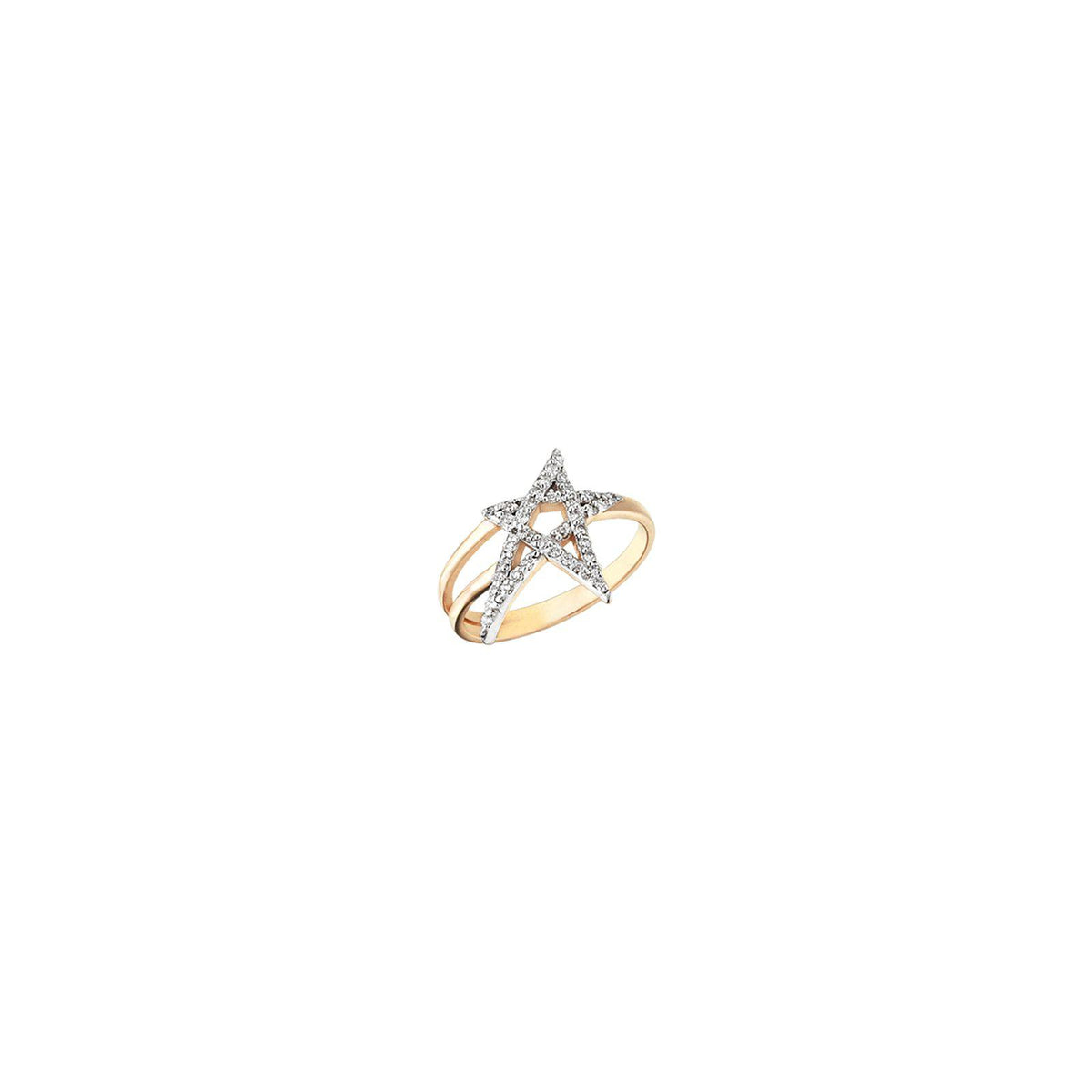 Small Doodle Star Pinky Ring