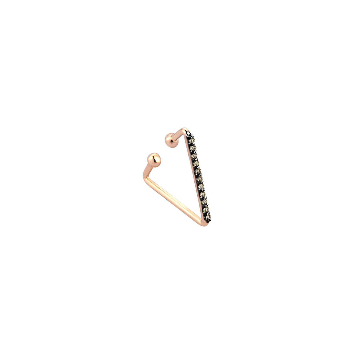 Pave Triangle Cuff Earring