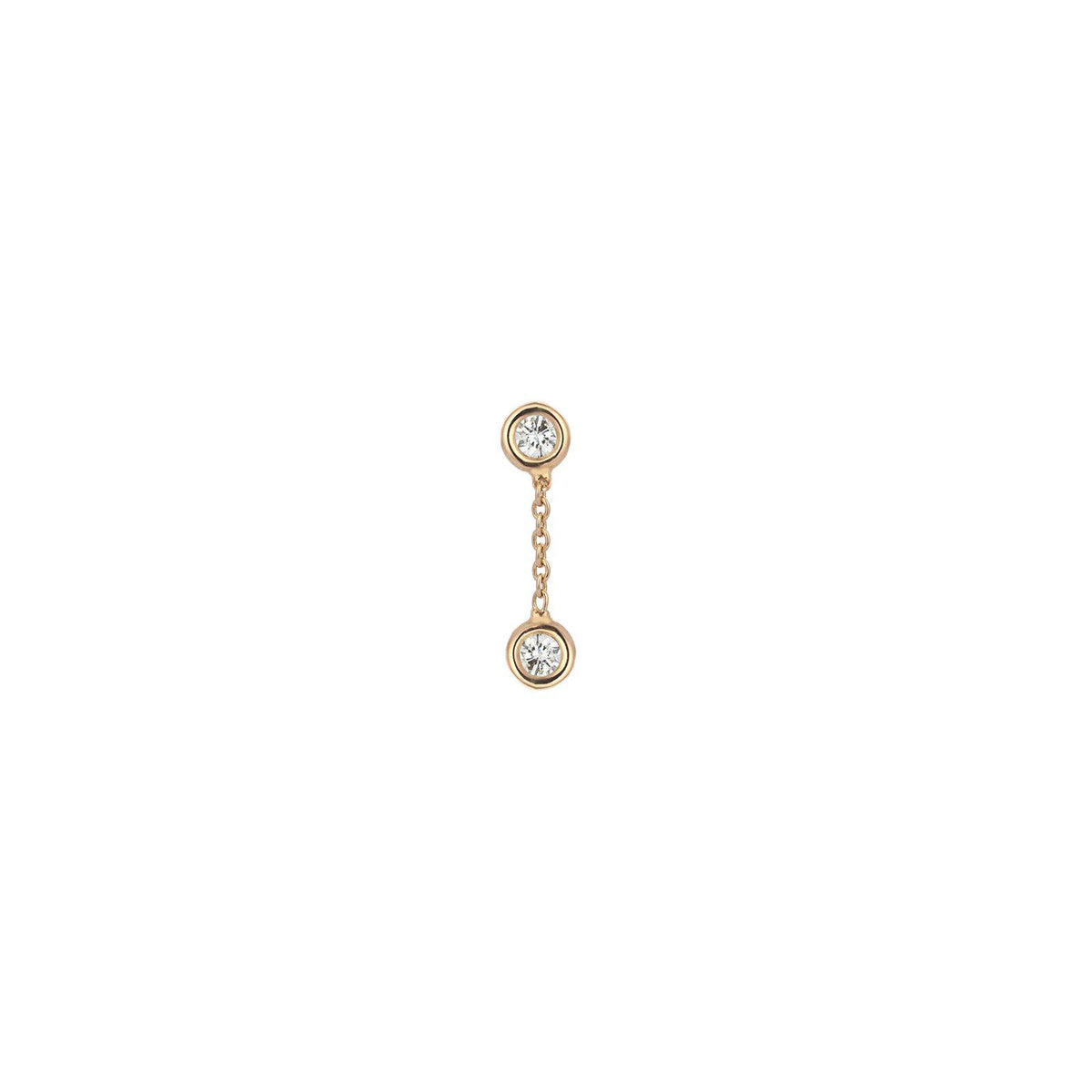 Double Solitaire Earring