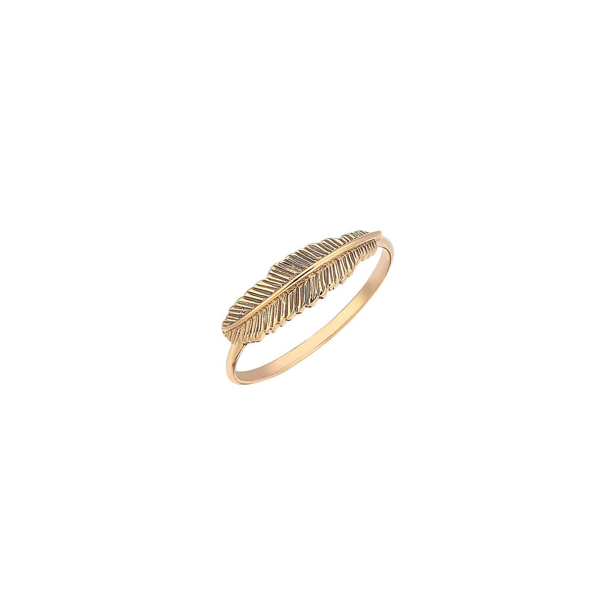 Thin Feather Ring