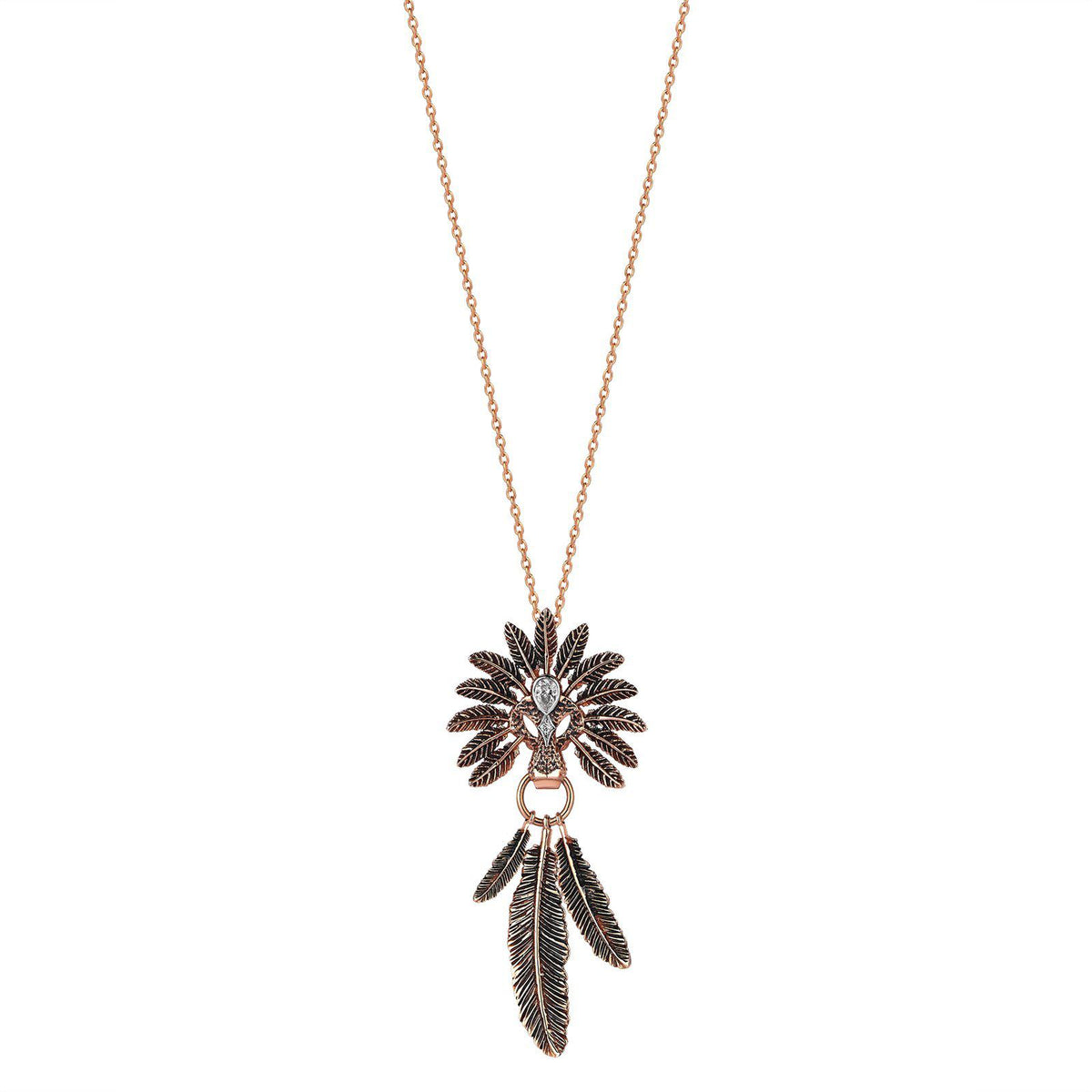 Small Feather Lion Necklace