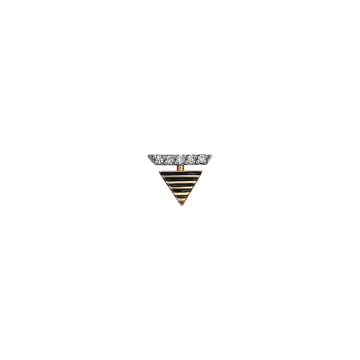 Diamond Pyramid Earring