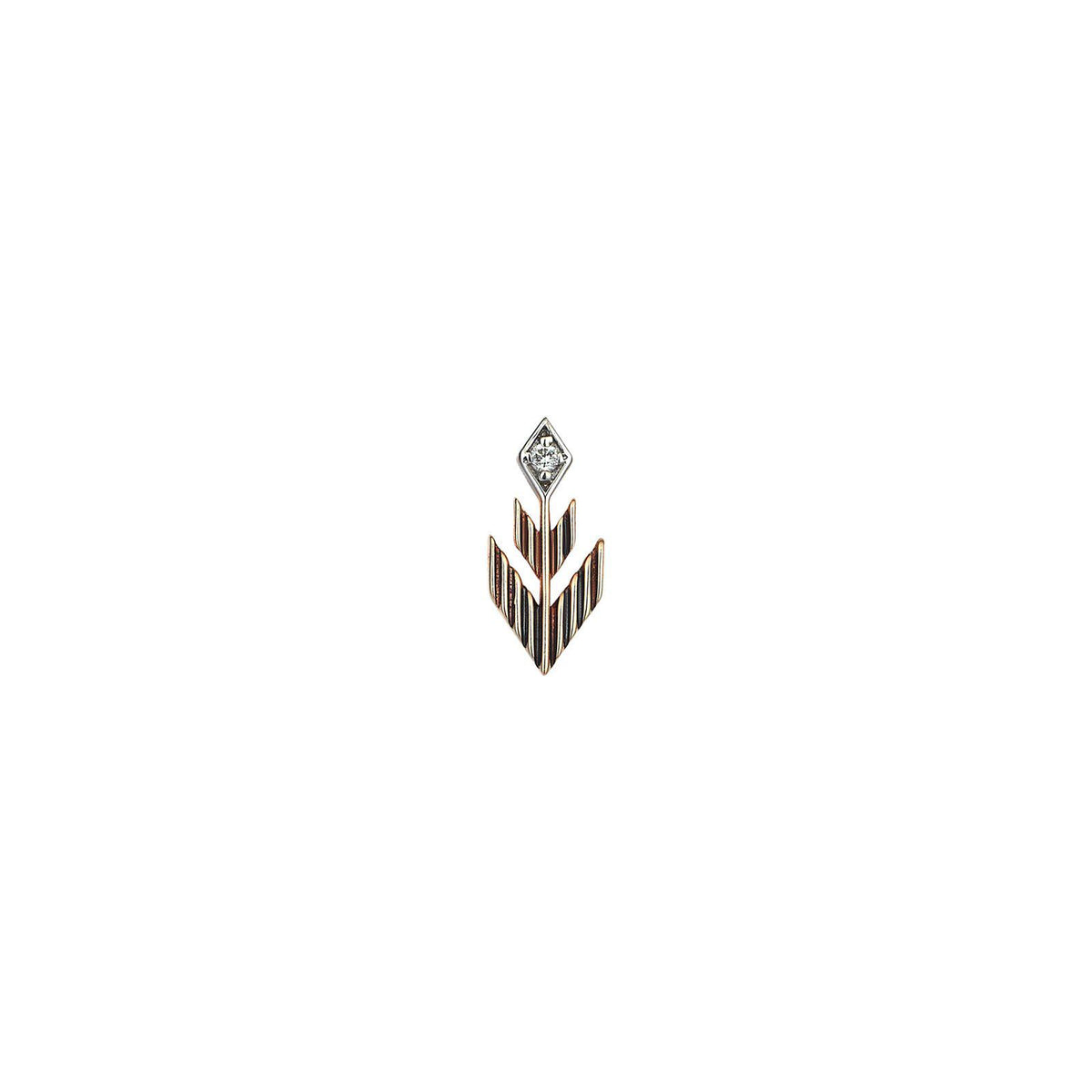 Tripple Arrows Diamond Earring