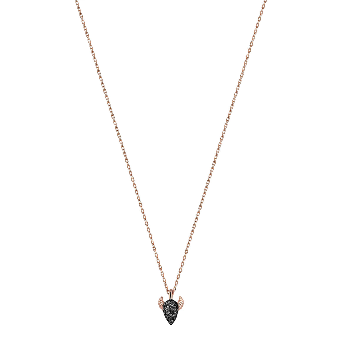 Bull Pave Necklace