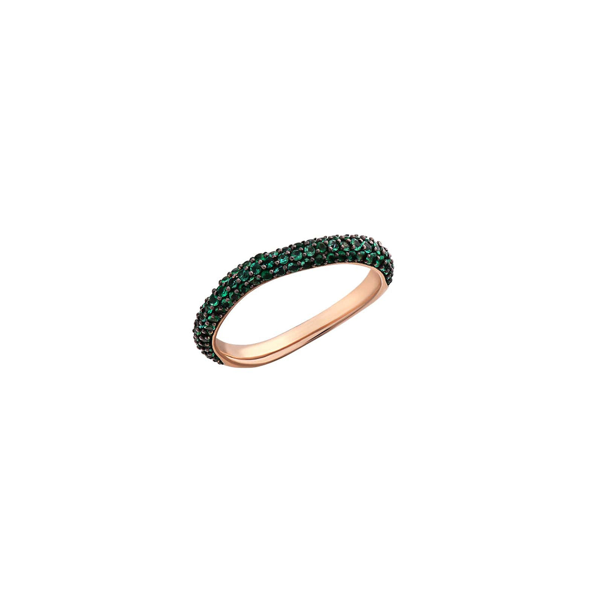 Amorph Pavé Eternity Band Pinky Ring