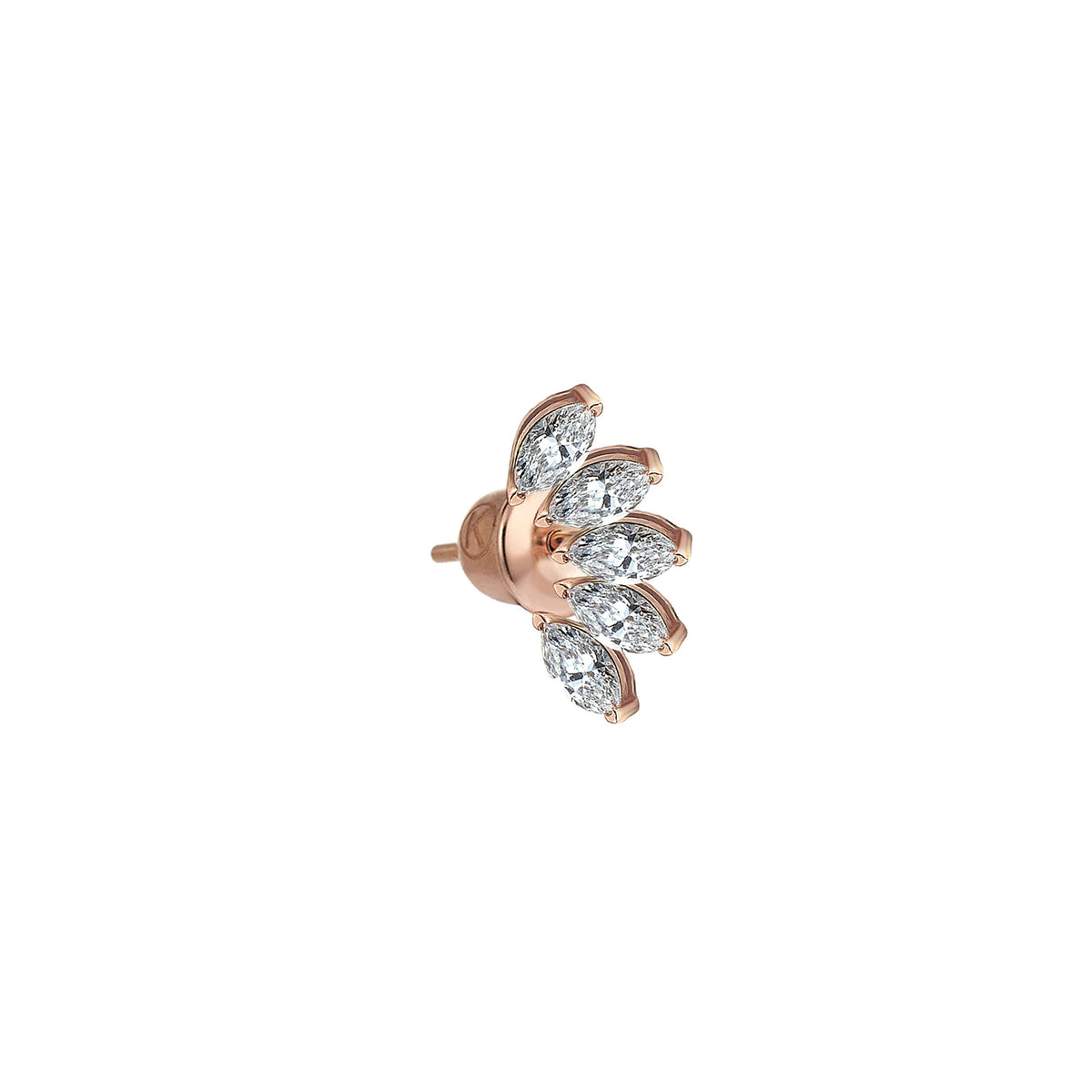Marquise Arc Stud Earring